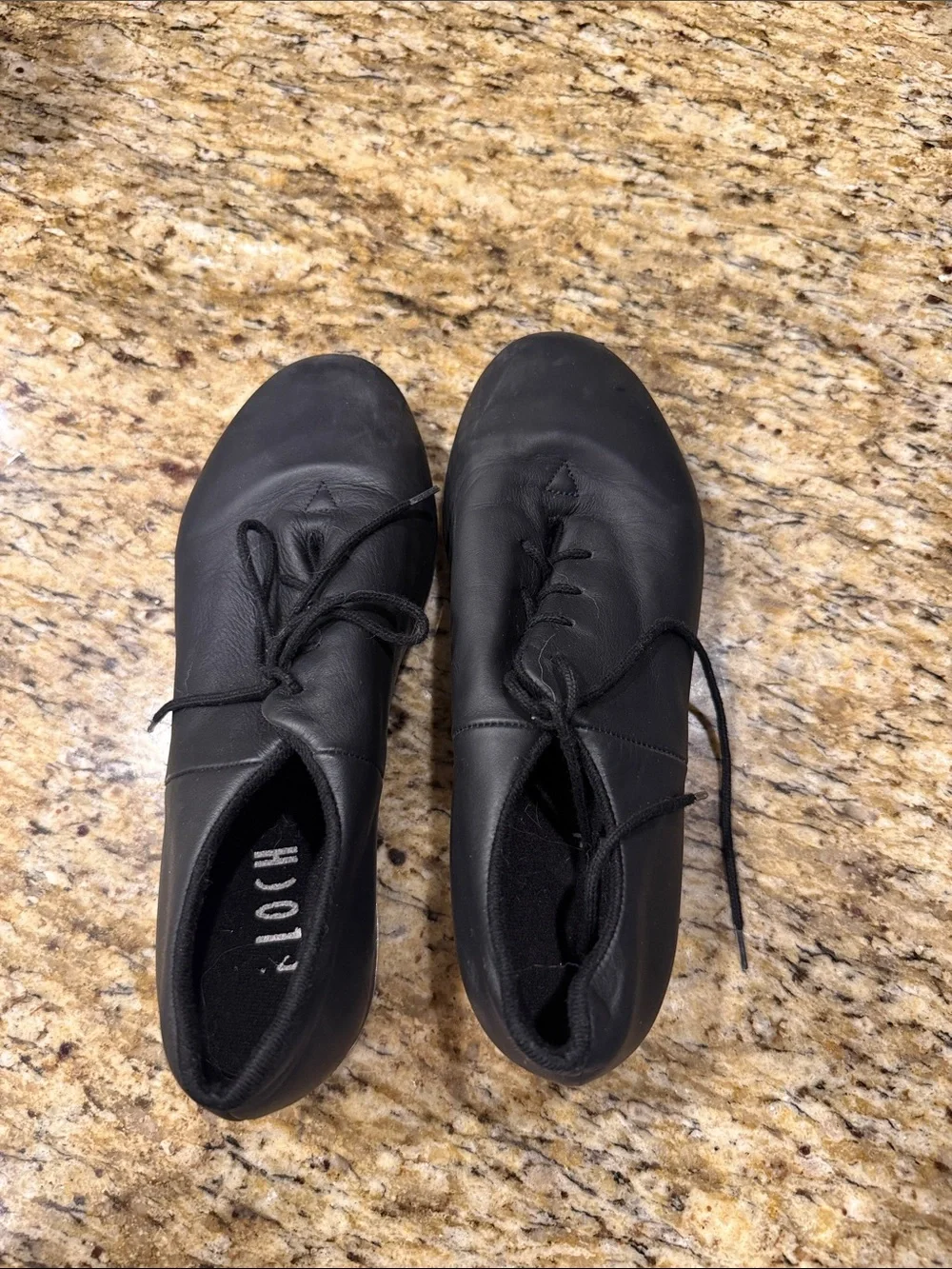 Bloch Black Tap Shoes with Silver Toecaps